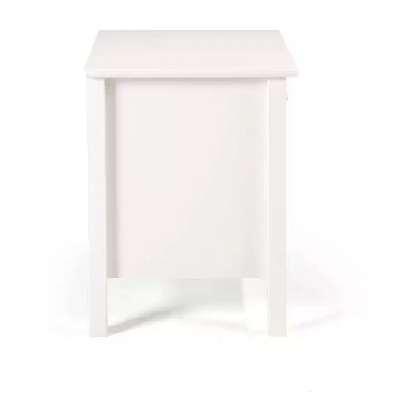 Comodino per bambini bianco a un cassetto, 1 persona