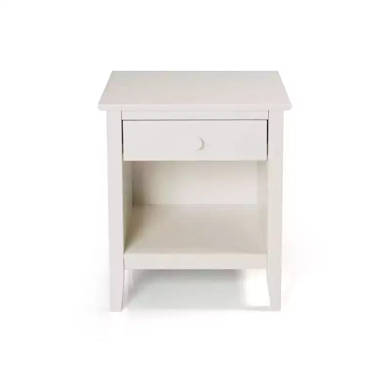 Comodino per bambini bianco a un cassetto, 1 persona