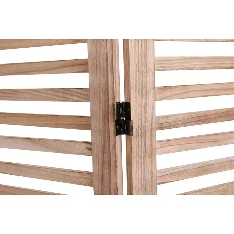 Divisorio a 4 pannelli pieghevole, colore legno naturale, monofacciale, uso individuale