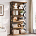 Lantine 6-Tier Bookshelf, 71 Tall Bookcase with Metal Frame, Freestanding Open Storage Shelves for Home Office, Living Room, Bedroom