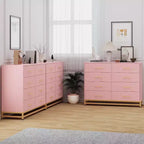 Cassettiera a 8 cassetti e porta TV Nera/Rosa/Bianca – Utente Singolo