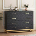 Modern Dresser for Bedroom with 8 Drawer, TV Stand Dressers Chest of Drawers for Living Room Hallway Entryway