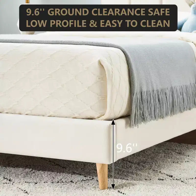 Letto a piattaforma imbottito a onda grigio/rosa/bianco per bambini, singolo/una piazza e mezza, 1 persona