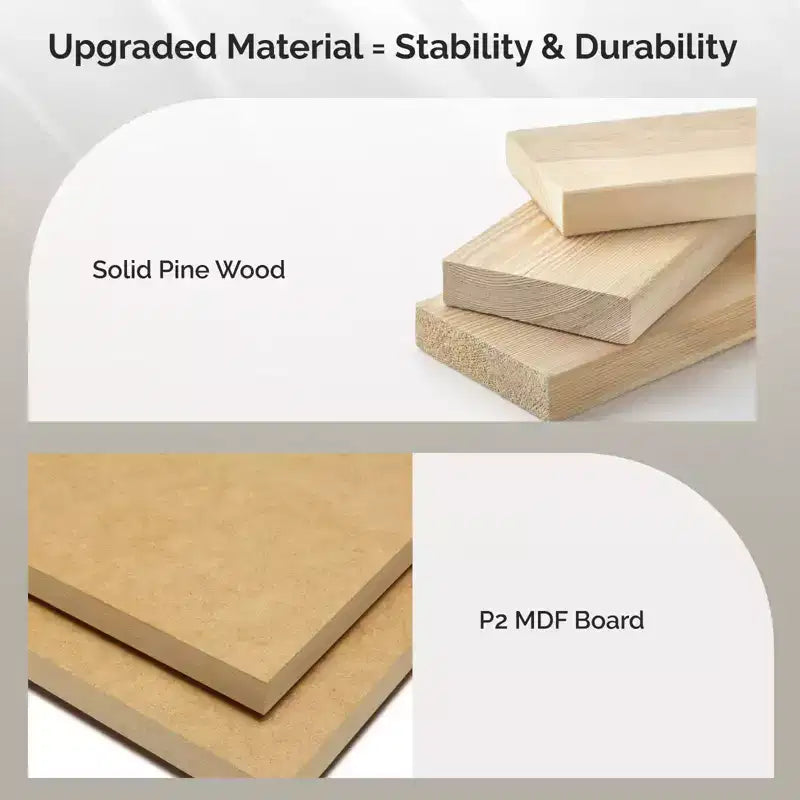 Comodino a 5 cassetti bianco, in MDF, contenitore monoposto