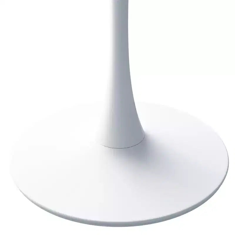 Tavolino ottagonale in marmo nero / bianco / marmo bianco, stile piedistallo di metà secolo, singolo, 80 cm