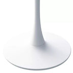 Tavolino ottagonale in marmo nero / bianco / marmo bianco, stile piedistallo di metà secolo, singolo, 80 cm