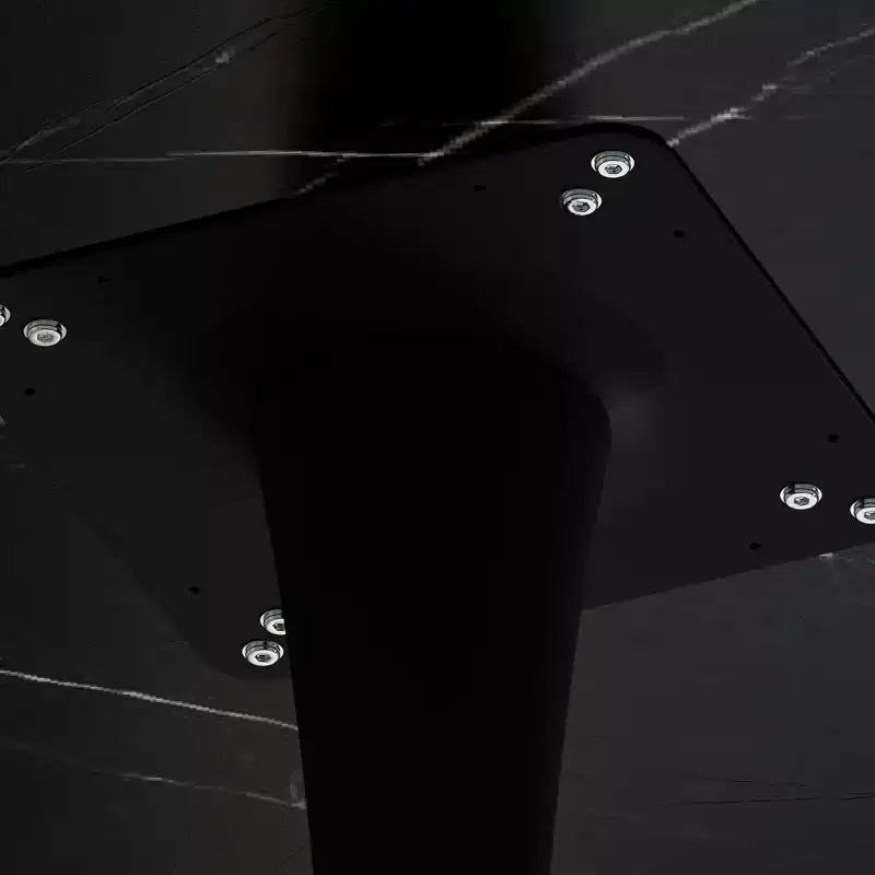 Tavolino ottagonale in marmo nero / bianco / marmo bianco, stile piedistallo di metà secolo, singolo, 80 cm