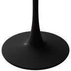 Tavolino ottagonale in marmo nero / bianco / marmo bianco, stile piedistallo di metà secolo, singolo, 80 cm