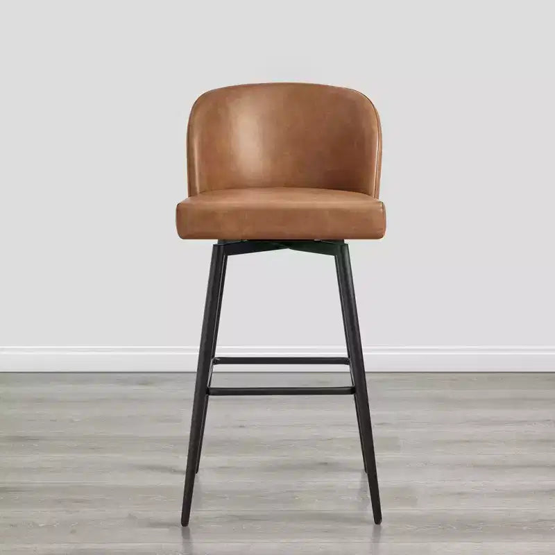 Sgabello da bancone girevole, tessuto/similpelle, set da 2, 1 posto ciascuno