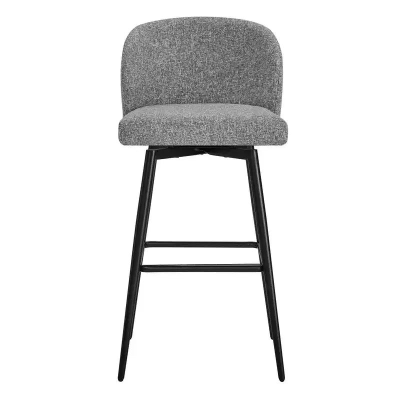 Sgabello da bancone girevole, tessuto/similpelle, set da 2, 1 posto ciascuno