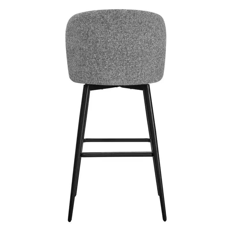 Sgabello da bancone girevole, tessuto/similpelle, set da 2, 1 posto ciascuno