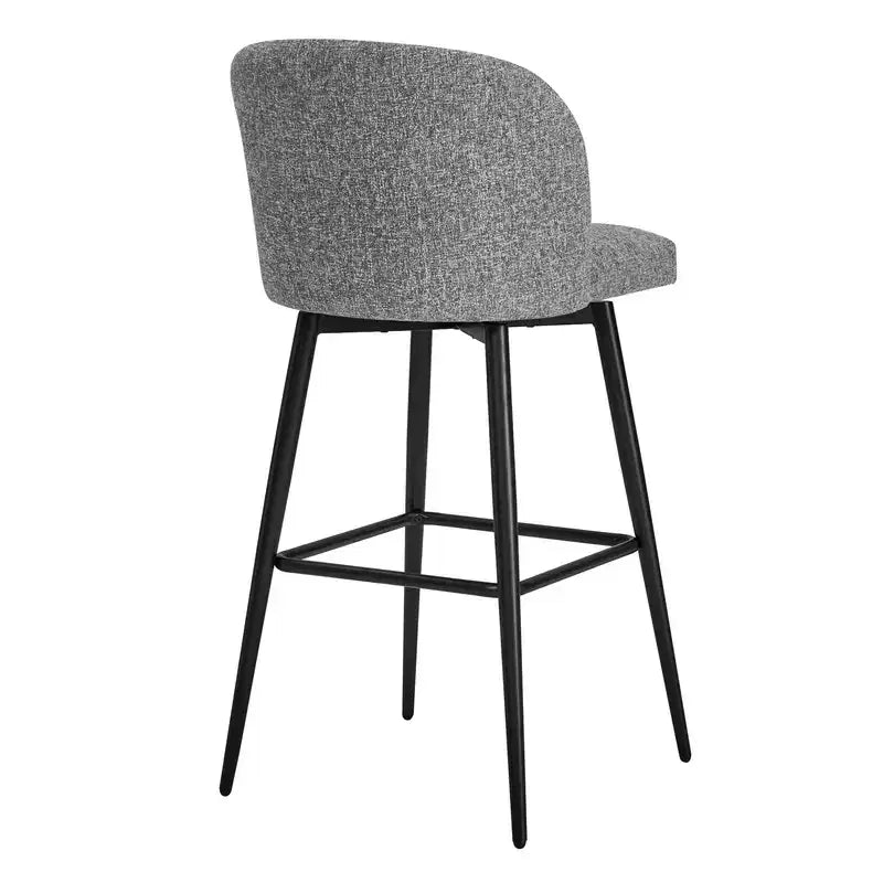 Sgabello da bancone girevole, tessuto/similpelle, set da 2, 1 posto ciascuno