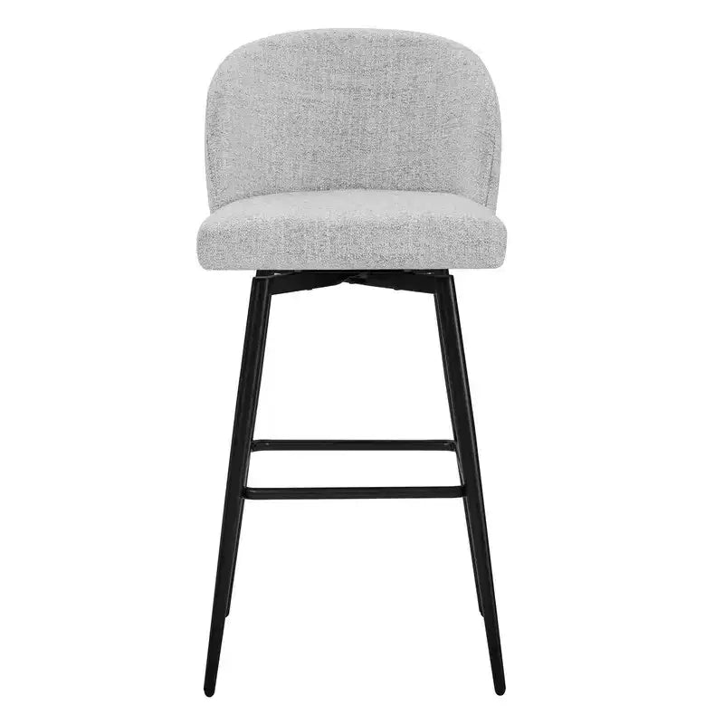 Sgabello da bancone girevole, tessuto/similpelle, set da 2, 1 posto ciascuno
