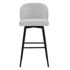 Sgabello da bancone girevole, tessuto/similpelle, set da 2, 1 posto ciascuno