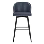 Sgabello da bancone girevole, tessuto/similpelle, set da 2, 1 posto ciascuno