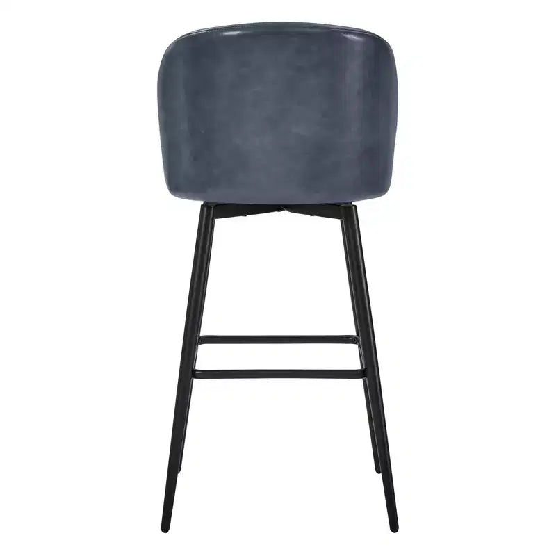 Sgabello da bancone girevole, tessuto/similpelle, set da 2, 1 posto ciascuno