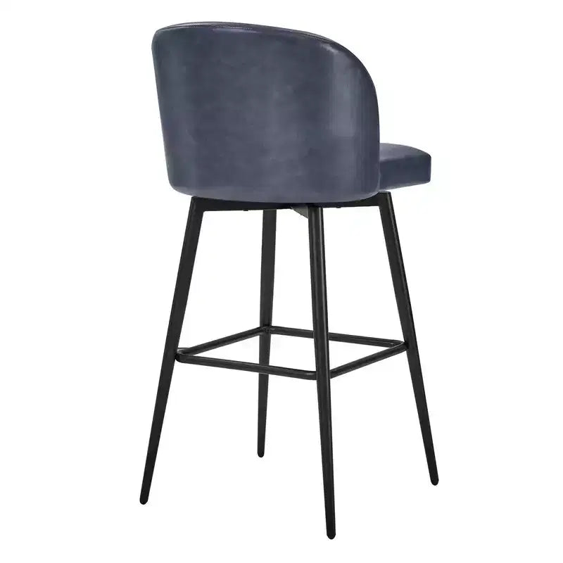 Sgabello da bancone girevole, tessuto/similpelle, set da 2, 1 posto ciascuno