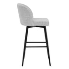 Sgabello da bancone girevole, tessuto/similpelle, set da 2, 1 posto ciascuno