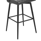 Sgabello da bancone girevole, tessuto/similpelle, set da 2, 1 posto ciascuno