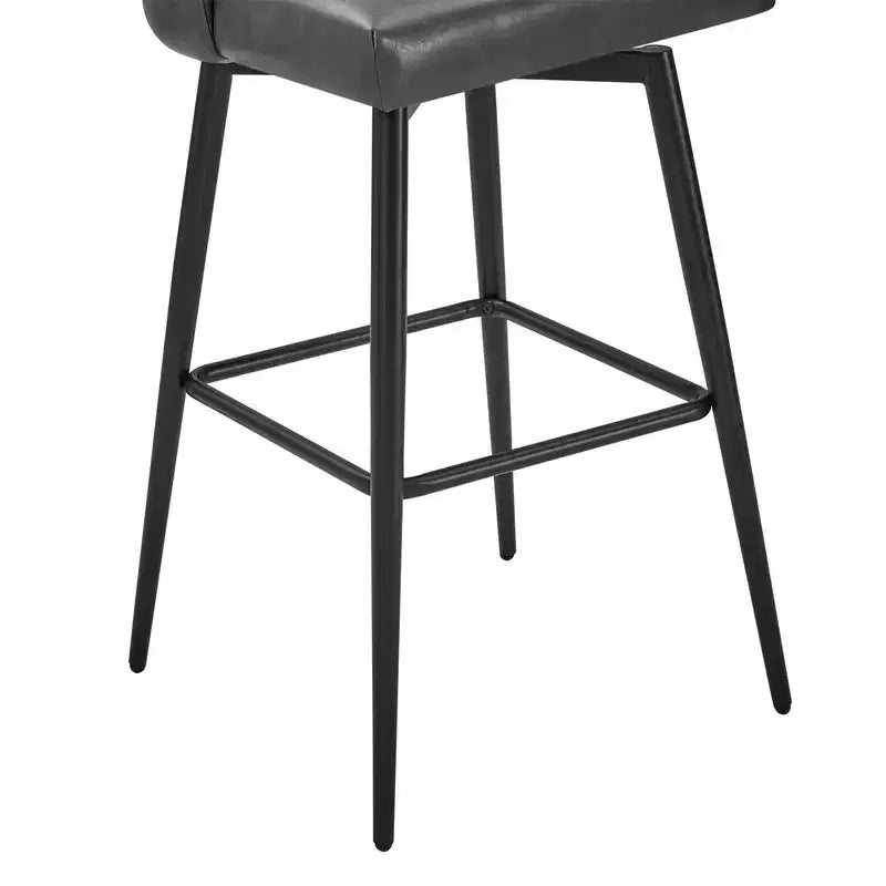 Sgabello da bancone girevole, tessuto/similpelle, set da 2, 1 posto ciascuno