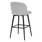 Sgabello da bancone girevole, tessuto/similpelle, set da 2, 1 posto ciascuno