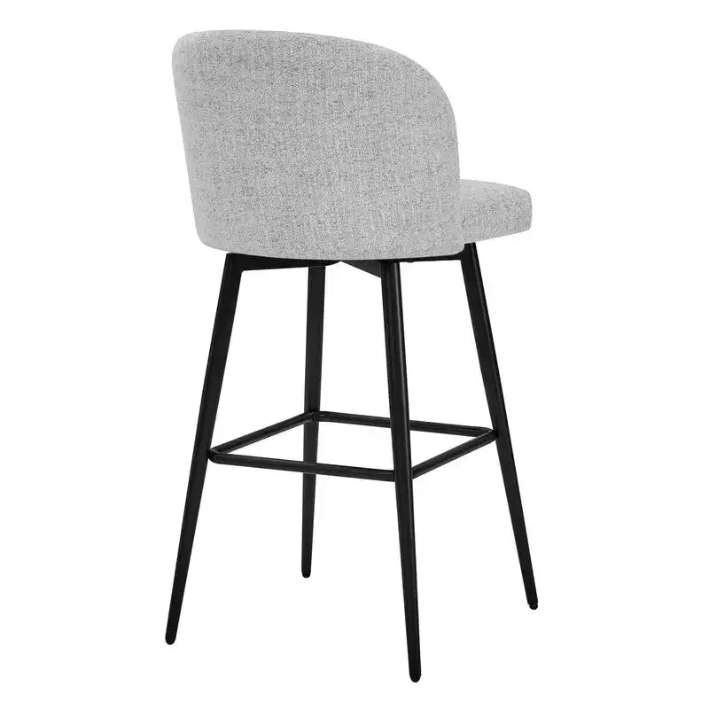 Sgabello da bancone girevole, tessuto/similpelle, set da 2, 1 posto ciascuno