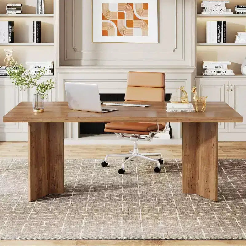 Tavolo da pranzo rettangolare in legno grigio scuro/noce scuro/naturale/noce, 6 posti