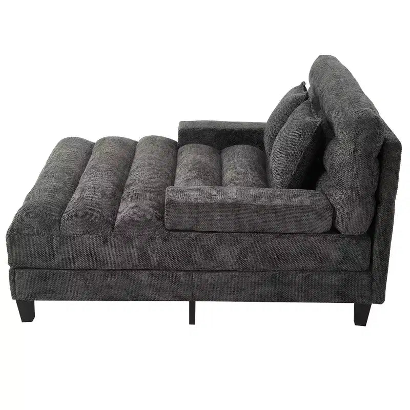 Chaise longue trasformabile a 2 posti Beige / Verde / Grigio / Rosa con luce LED