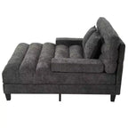 Chaise longue trasformabile a 2 posti Beige / Verde / Grigio / Rosa con luce LED