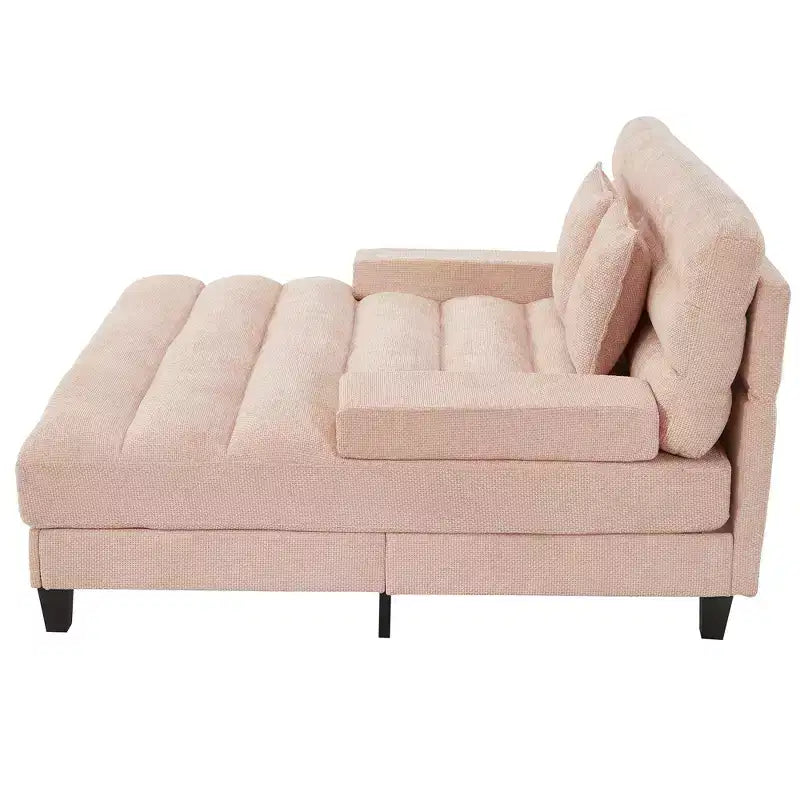 Chaise longue trasformabile a 2 posti Beige / Verde / Grigio / Rosa con luce LED
