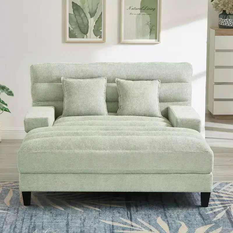 Chaise longue trasformabile a 2 posti Beige / Verde / Grigio / Rosa con luce LED