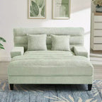 Chaise longue trasformabile a 2 posti Beige / Verde / Grigio / Rosa con luce LED