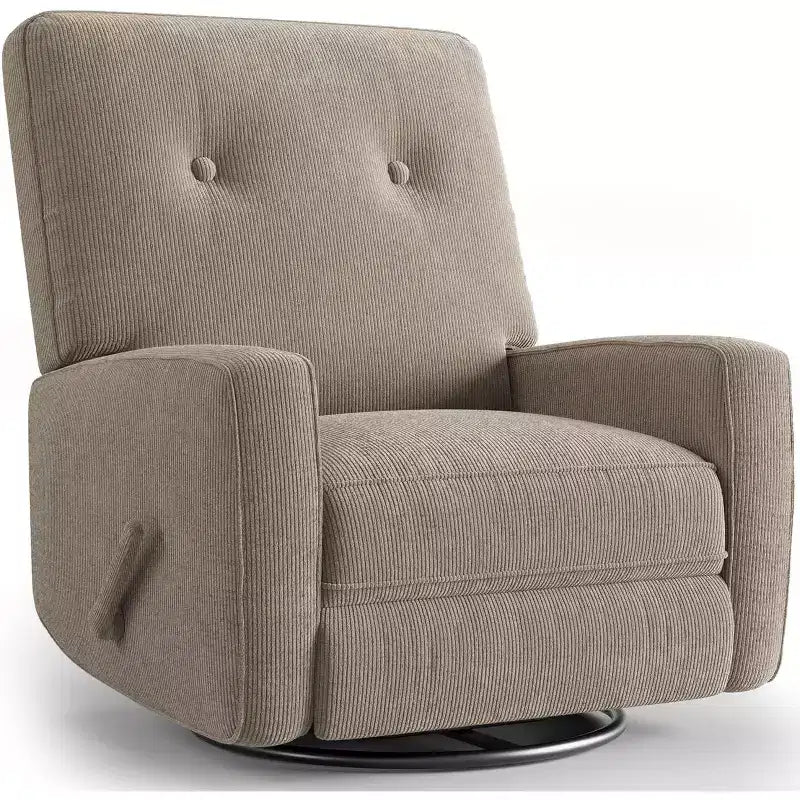 Poltrona reclinabile a dondolo girevole, Blu/Grigio/Verde/Arancio/Rosa/Bianco, 1 posto