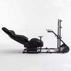 Telaio Cockpit da Corsa in Acciaio Nero, Sedile Singolo, Simulator Rig Regolabile