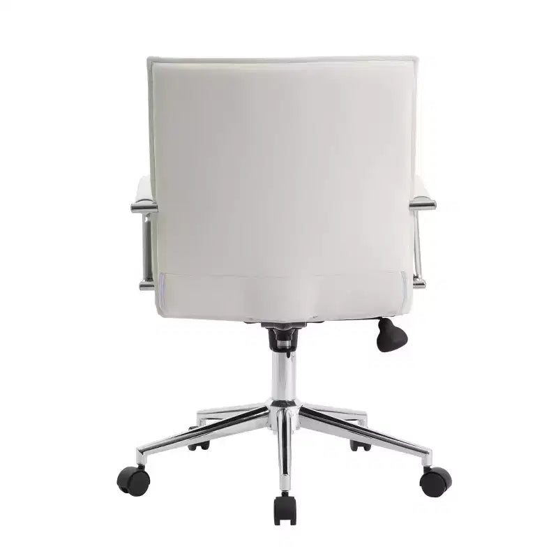 Sedia da ufficio in vinile, nero/grigio/bianco, monoposto, altezza regolabile