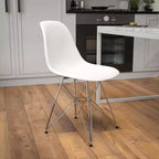 Poltroncina accentata modellata grigio muschio / bianca con base cromata, 1 posto