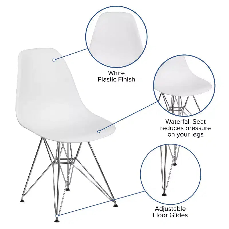 Poltroncina accentata modellata grigio muschio / bianca con base cromata, 1 posto