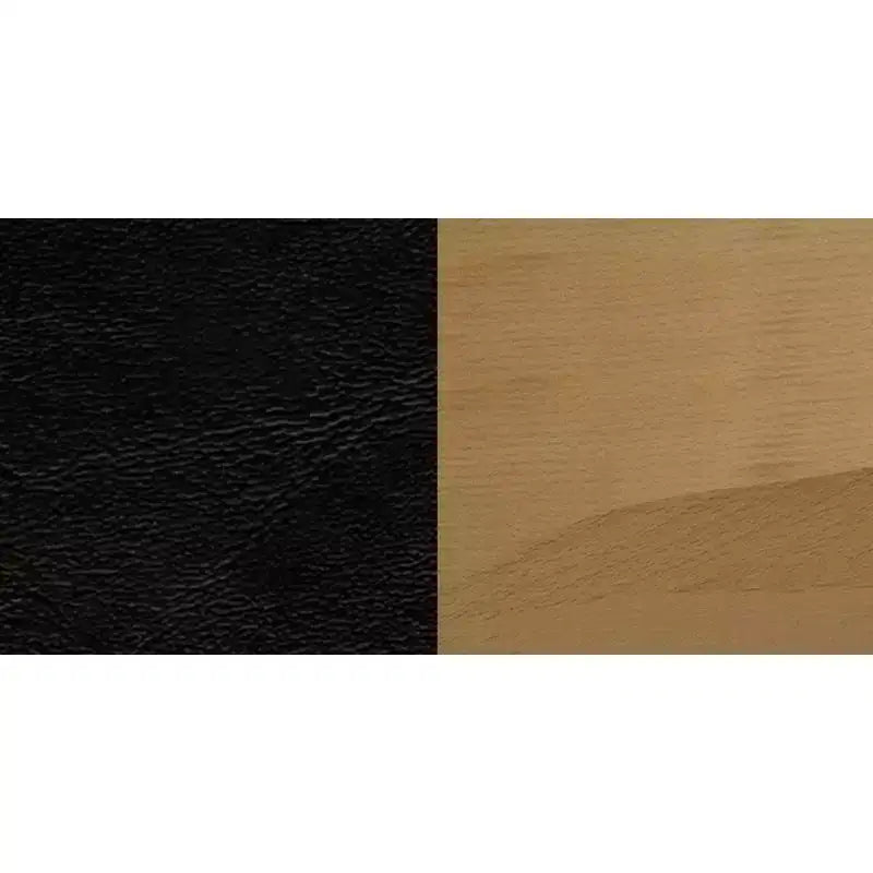 Sedia da pranzo con schienale a doghe verticali – Seduta Nera/Bordeaux/Legno e Struttura in Legno, Posti a sedere: 1